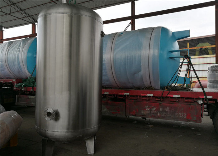 Tanque de armazenamento vertical feito sob encomenda do ar comprimido, embarcação de pressão de aço inoxidável