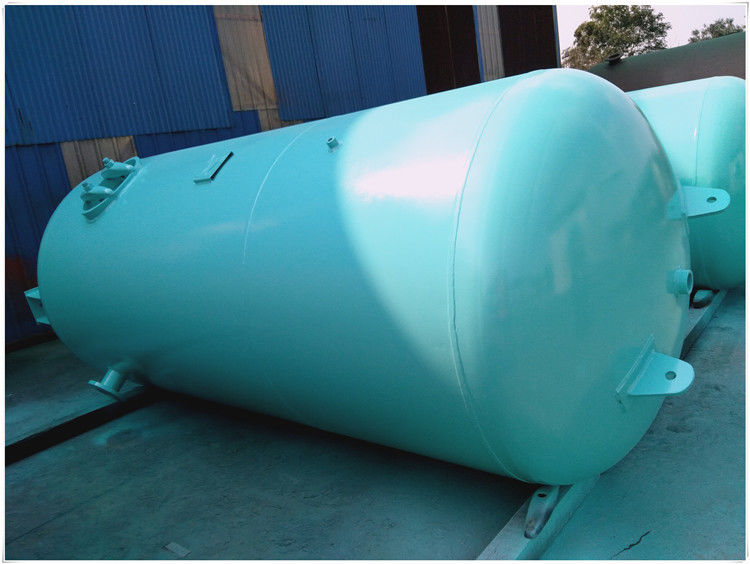 Embarcação de pressão vertical azul do tanque do receptor de ar, tanque de terra arrendada do compressor de ar da baixa pressão